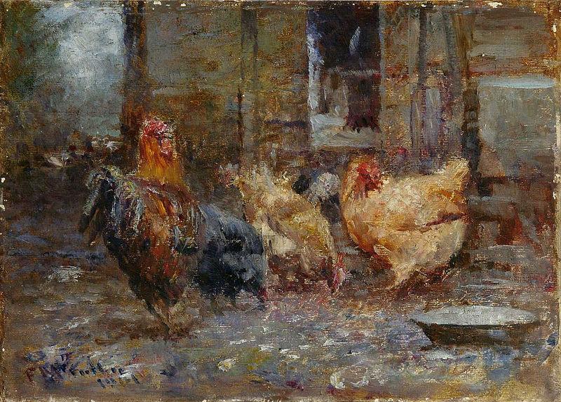 Frederick Mccubbin Chickens china oil painting image